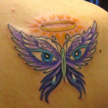 Butterfly Back Tattoos Design